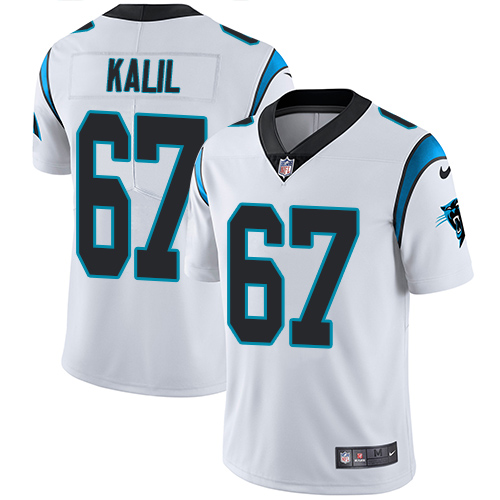 Nike Panthers #67 Ryan Kalil White Men's Stitched NFL Vapor Untouchable Limited Jersey - Click Image to Close